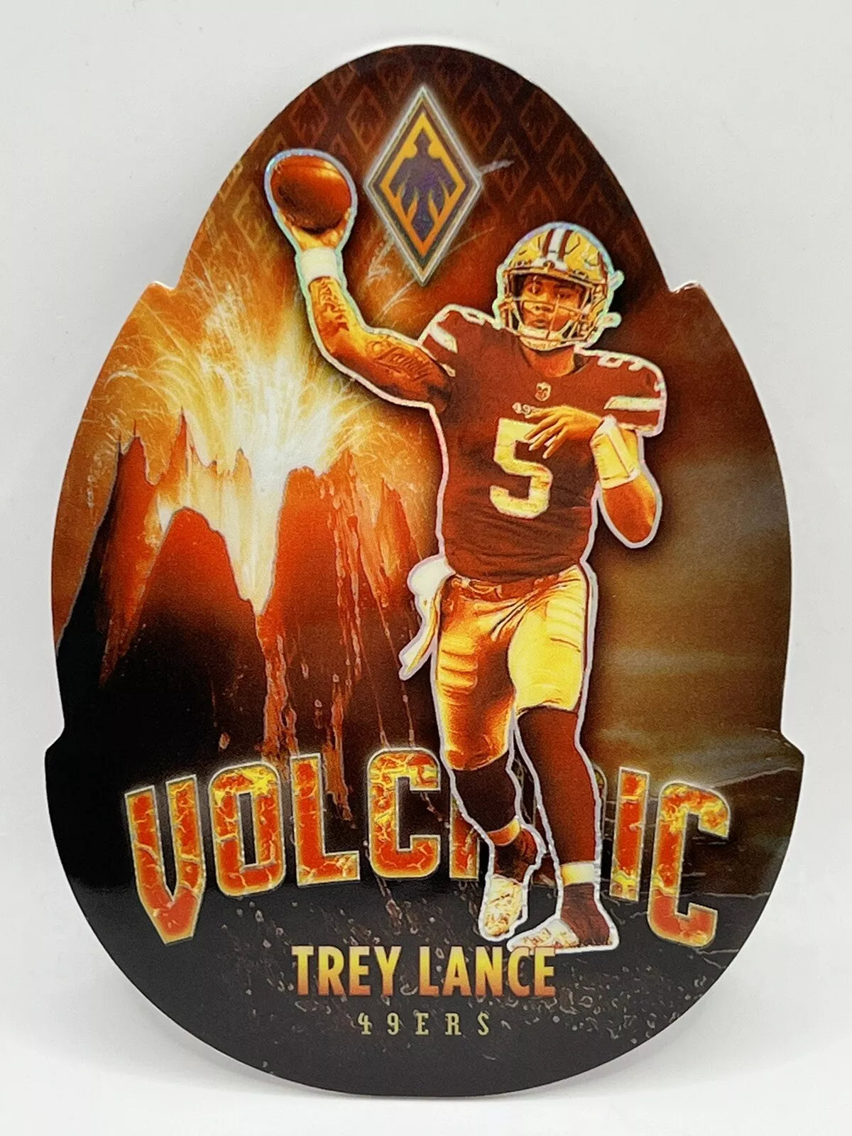 2021 Panini Phoenix Trey Lance Rookie Volcanic Case Hit 49ers