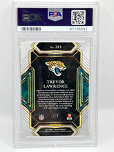 Load image into Gallery viewer, 2021 Panini Select Trevor Lawrence Club Level Green Rookie /5 PSA 10 Jaguars
