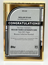 Load image into Gallery viewer, 2021 Topps Museum Nolan Ryan Gold Ink Gold Framed Auto /10 Angels
