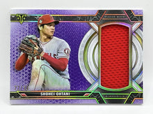 Load image into Gallery viewer, 2021 Topps Triple Threads Shohei Ohtani Purple Jersey Patch /36 #SJR-SOH Angels
