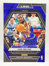 Load image into Gallery viewer, 2022-23 Panini Mosaic Karl Malone Auto Blue Prizm /25 #AM-MAL Jazz
