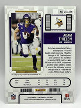 Load image into Gallery viewer, 2022 Contenders Adam Thielen Silver Auto /49 #CTA-ATH
