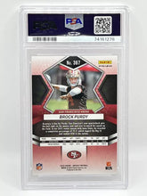 Load image into Gallery viewer, 2022 Panini Mosaic Brock Purdy Reactive Orange Rookie PSA 10 49ers
