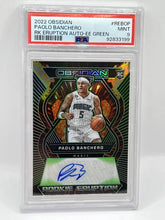 Load image into Gallery viewer, 2022 Panini Obsidian Paolo Banchero Rookie Eruption Green Auto /25 PSA 9 Magic
