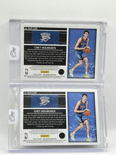 Load image into Gallery viewer, 2022 Panini One And One Chet Holmgren Rookie Patch Auto X2 1/99 &amp; 99/99 Thunder
