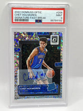 Load image into Gallery viewer, 2022 Panini Optic Chet Holmgren Rookie Fast Break Auto PSA 9 Thunder
