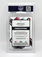 Load image into Gallery viewer, 2022 Topps Finest Drew Ellis Rookie Superfractor Auto True 1/1 PSA 9 Dbacks
