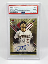 Load image into Gallery viewer, 2022 Topps Finest Drew Ellis Rookie Superfractor Auto True 1/1 PSA 9 Dbacks
