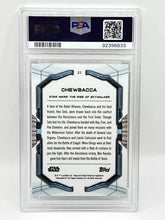 Load image into Gallery viewer, 2022 Topps Finest Star Wars Chewbacca Superfractor 1/1 PSA 10
