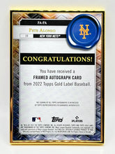 Load image into Gallery viewer, 2022 Topps Gold Label Pete Alonso Gold Framed Red Auto 3/5 Mets
