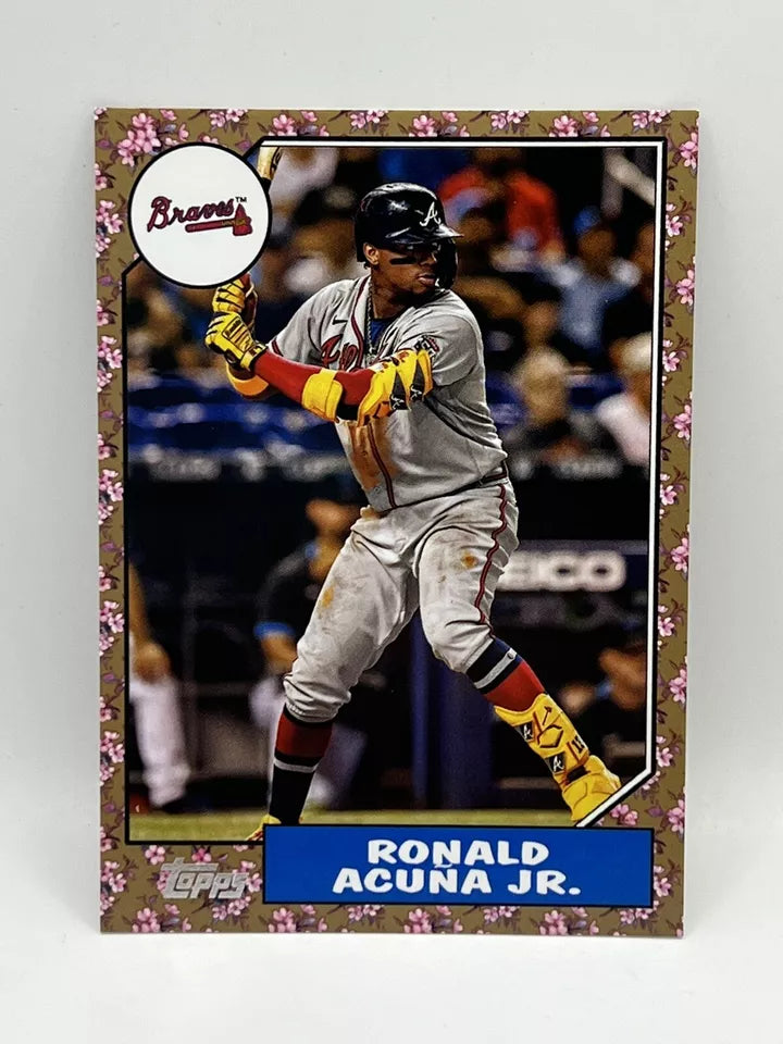 2022 Topps Ronald Acuna Jr Cherry Blossom Insert /25 Braves Rare