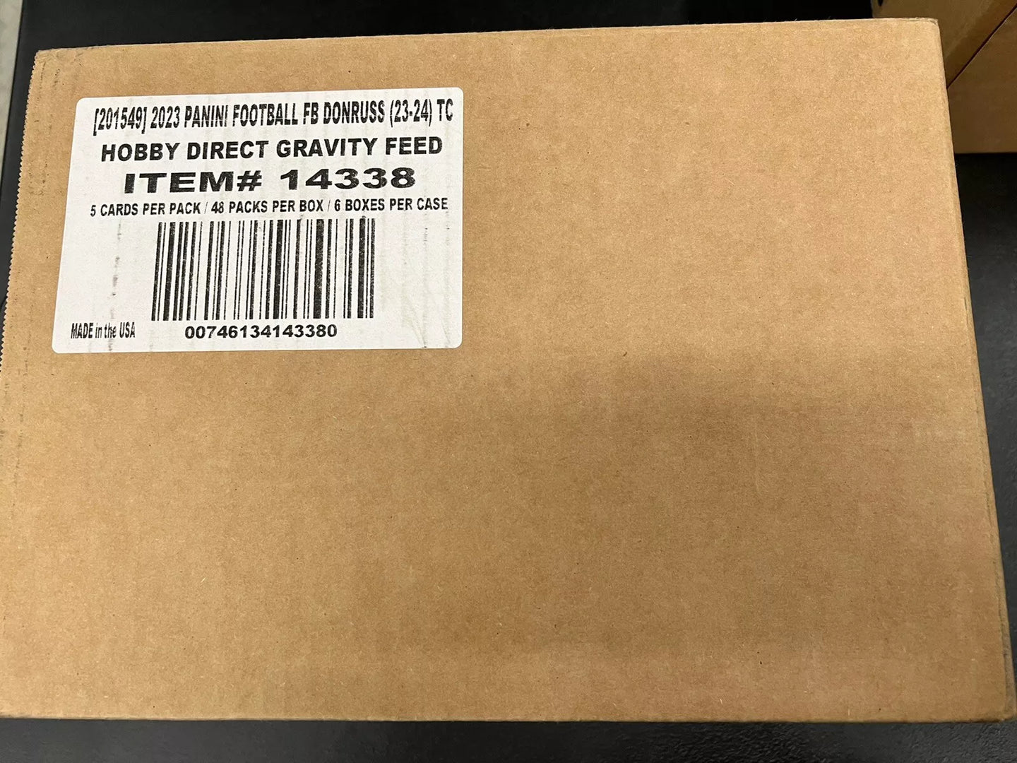 2023-24 Panini Donruss Football Hobby Direct Gravity Feed Case #14338