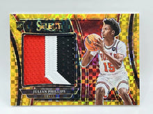 Load image into Gallery viewer, 2023-24 Panini Select Julian Phillips RC Patch Gold Prizm /10 #RJS-PL Bulls
