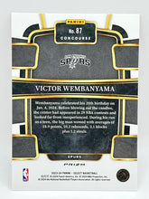 Load image into Gallery viewer, 2023-24 Panini Select Victor Wembanyama RC Orange Flash Prizm #87 Spurs
