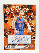 Load image into Gallery viewer, 2023-24 Phoenix Jalen Duren Auto Fuego /49 #FA-JDR Pistons
