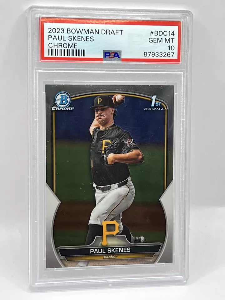 2023 Bowman Draft Paul Skenes Chrome 1st PSA 10 Pirates