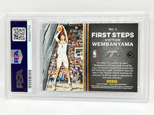 Load image into Gallery viewer, 2023 Court Kings Victor Wembanyama First Steps Rookie PSA 10 Spurs
