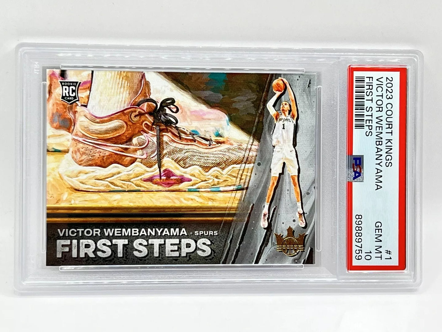 2023 Court Kings Victor Wembanyama First Steps Rookie PSA 10 Spurs