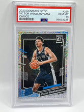 Load image into Gallery viewer, 2023 Donruss Optic Victor Wembanyama RR RC Choice PSA 10 #225 Spurs
