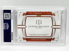 Load image into Gallery viewer, 2023 National Treasures Jackson Holliday Rookie Patch Auto /49 PSA 10 Orioles
