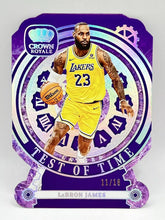 Load image into Gallery viewer, 2023 Panini Crown Royale Lebron James Test Of Time /18 Lakers
