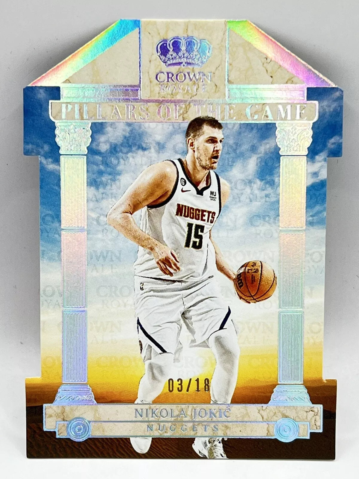 2023 Panini Crown Royale Nikola Jokic Pillars Of The Game /18 Nuggets