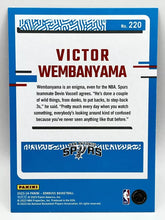 Load image into Gallery viewer, 2023 Panini Donruss Victor Wembanyama Rated Rookie Red International Spurs
