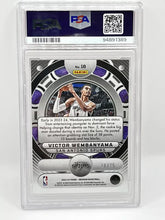 Load image into Gallery viewer, 2023 Panini Obsidian Victor Wembanyama Orbital Orange Rookie /75 PSA 10 Spurs
