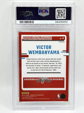 Load image into Gallery viewer, 2023 Panini Optic Victor Wembanyama Holo The Rookies PSA 10 Spurs
