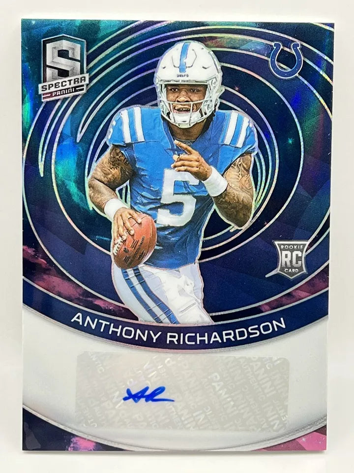 2023 Panini Spectra Anthony Richardson Nebula Rookie Auto 1/2 Colts