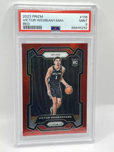 Load image into Gallery viewer, 2023 Prizm Victor Wembanyama RC Red /299 PSA 9 #136 Spurs
