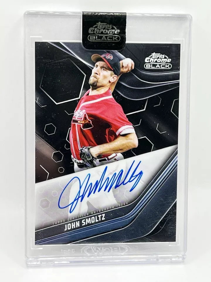 2023 Topps Chrome Black John Smoltz Auto #CBA-JSM Braves