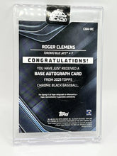 Load image into Gallery viewer, 2023 Topps Chrome Black Roger Clemens Auto Gold /50 #CBA-RC Blue Jays
