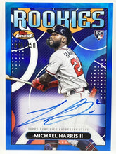 Load image into Gallery viewer, 2023 Topps Finest Michael Harris Rookies Blue Refractor Variation Auto /150
