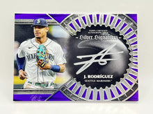 Load image into Gallery viewer, 2023 Topps Five Star Julio Rodriguez Purple Silver Sigs Auto /25 Mariners
