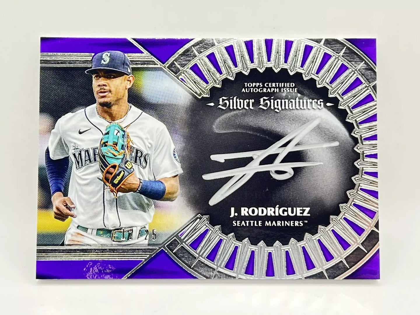 2023 Topps Five Star Julio Rodriguez Purple Silver Sigs Auto /25 Mariners