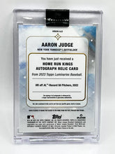 Load image into Gallery viewer, 2023 Topps Luminaries Aaron Judge True 1/1 Game Used Patch Auto #HRKAR-AJ3
