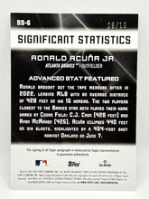 Load image into Gallery viewer, 2023 Topps Ronald Acuna Jr Significant Statistics Auto 9/10 Braves Rare
