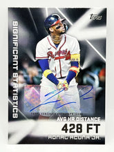 Load image into Gallery viewer, 2023 Topps Ronald Acuna Jr Significant Statistics Auto 9/10 Braves Rare
