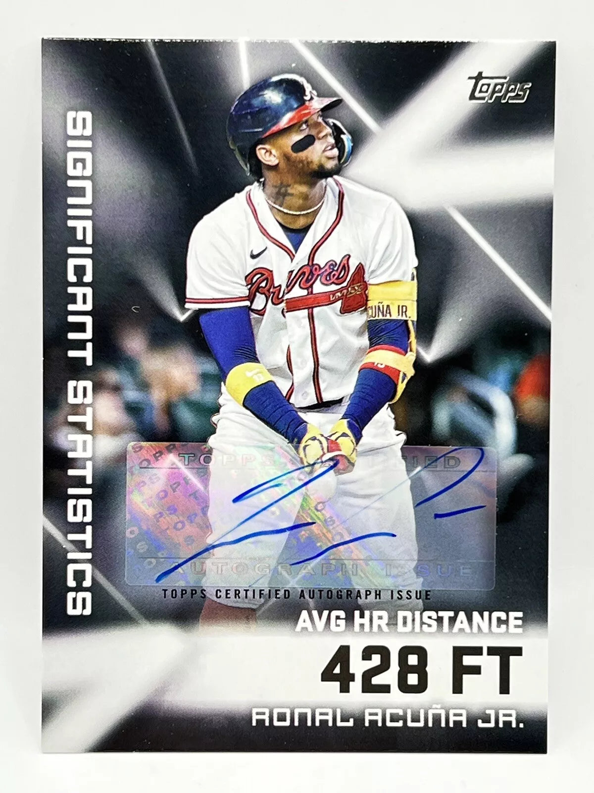 2023 Topps Ronald Acuna Jr Significant Statistics Auto 9/10 Braves Rare