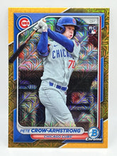 Load image into Gallery viewer, 2024 Bowman Chrome Pete Crow-Armstrong RC Gold Mega Box /50 # 85 Cubs
