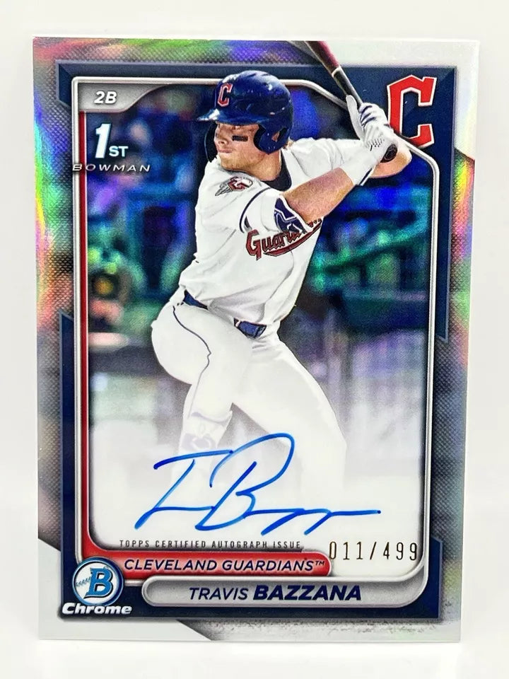 2024 Bowman Chrome Travis Bazzana 1st Auto Refractor /499 #CPA-TB