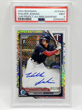 Load image into Gallery viewer, 2024 Bowman Chrome Walker Jenkins 1st Mini Diamond Auto /100 PSA 9 Twins
