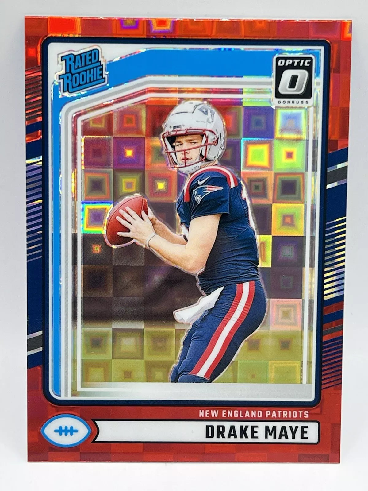 2024 Donruss Drake Maye RC RR Red Pandora #379 Patriots