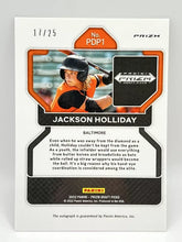 Load image into Gallery viewer, 2024 Panini Prizm Draft Picks Jackson Holliday Tiger Auto /25 # PDP1 Orioles
