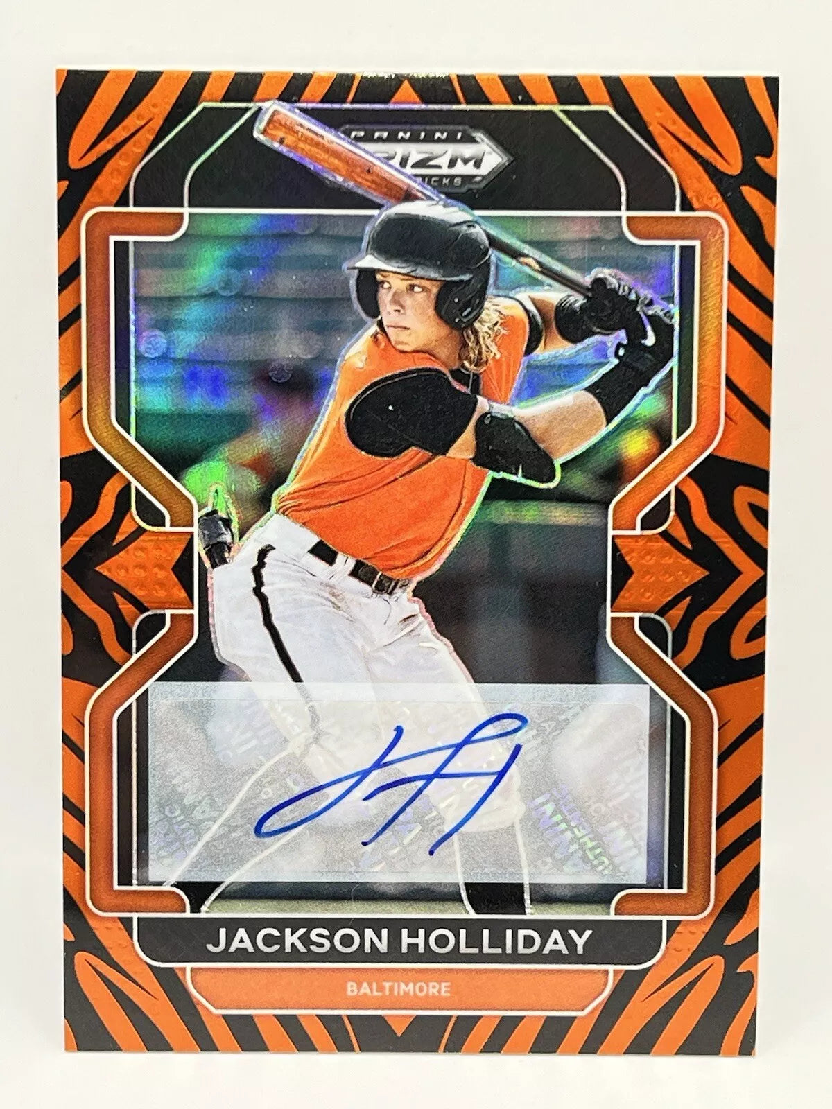 2024 Panini Prizm Draft Picks Jackson Holliday Tiger Auto /25 # PDP1 Orioles