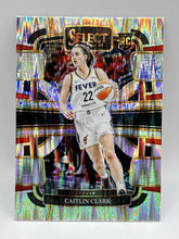 Load image into Gallery viewer, 2024 Panini WNBA Select Caitlin Clark RC Flash Silver Concourse #72 Fever
