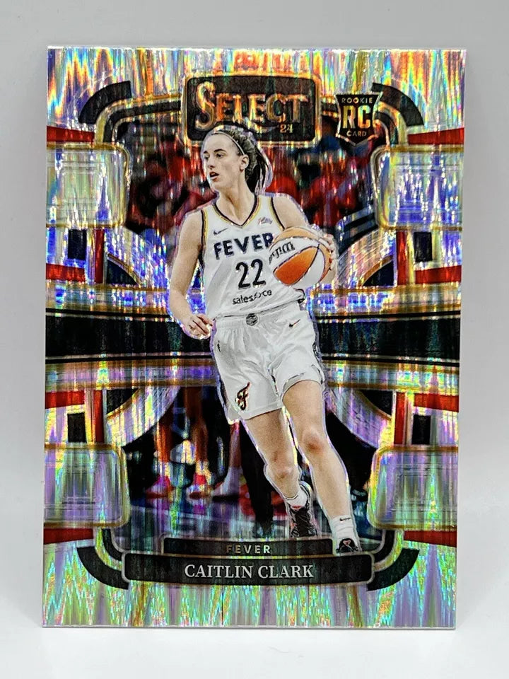 2024 Panini WNBA Select Caitlin Clark RC Flash Silver Concourse #72 Fever