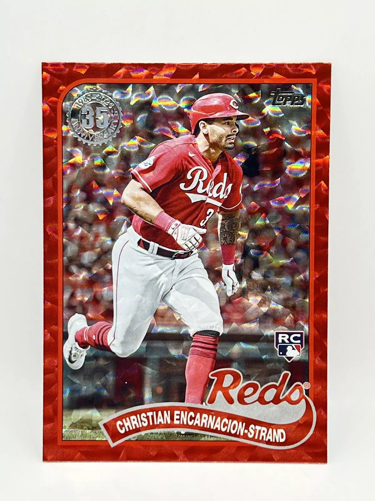 2024 Topps Christian Encarnacion-Strand Rookie ‘89 Red Foilboard /5 Reds