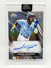 Load image into Gallery viewer, 2024 Topps Chrome Black Junior Caminero RC Auto /150 Refractor #CBA-JCA Rays
